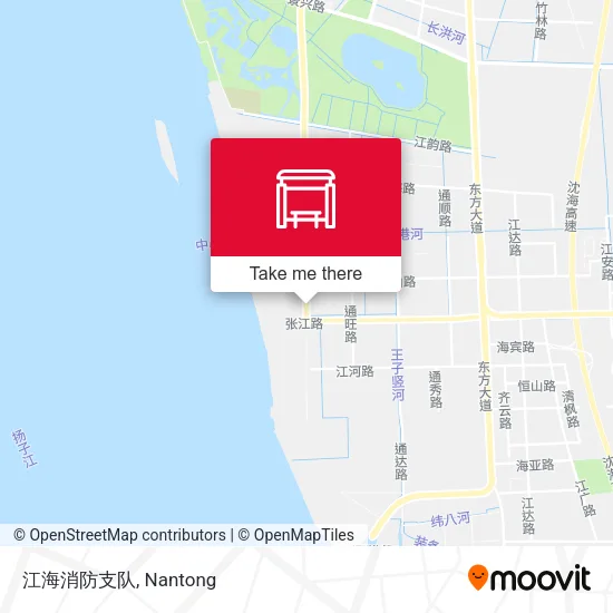 江海消防支队 map