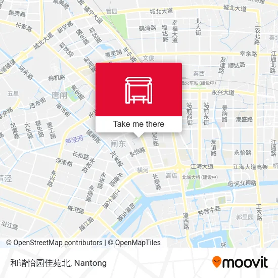 和谐怡园佳苑北 map