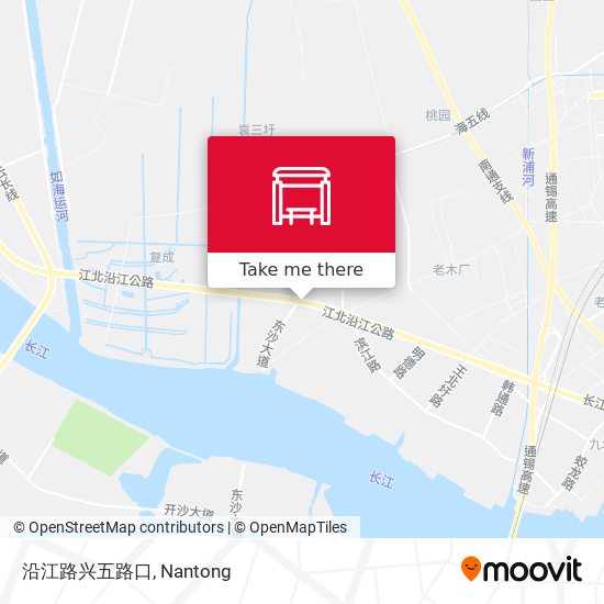 沿江路兴五路口 map