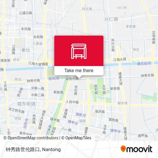 钟秀路世伦路口 map