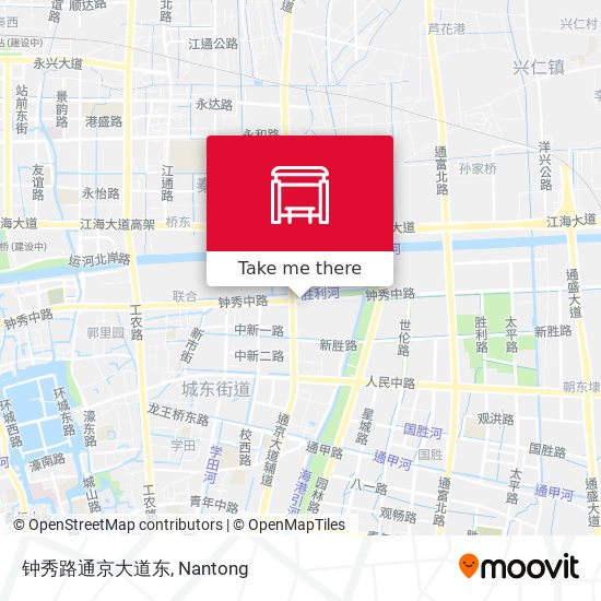 钟秀路通京大道东 map