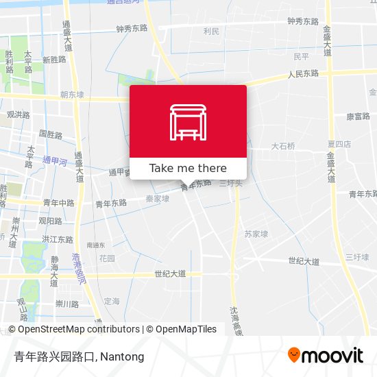 青年路兴园路口 map