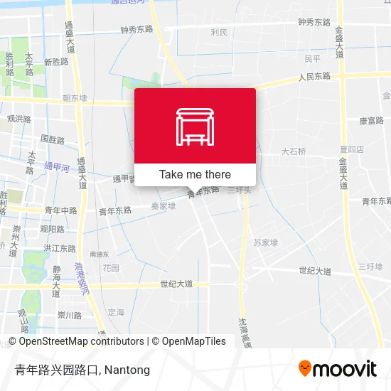 青年路兴园路口 map
