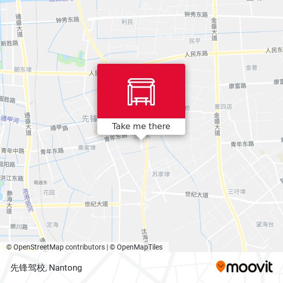 先锋驾校 map