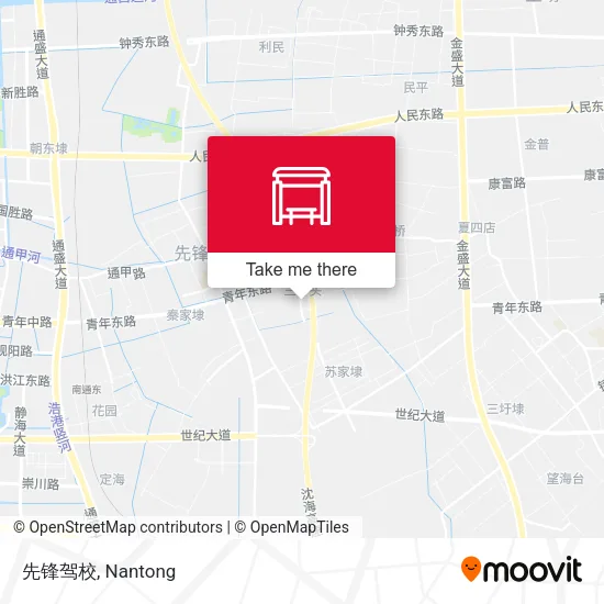 先锋驾校 map