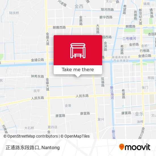 正通路东段路口 map