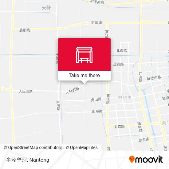 半泾坚河 map