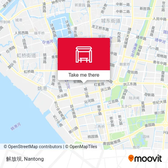 解放坝 map