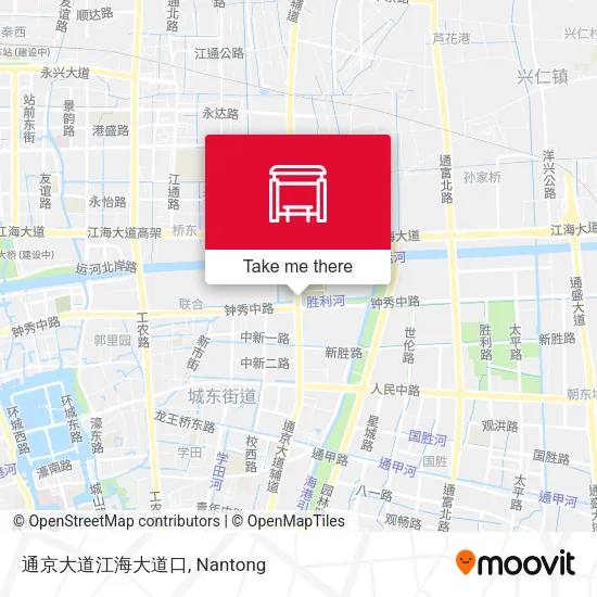 通京大道江海大道口 map
