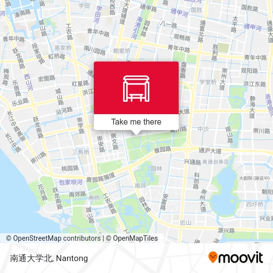 南通大学北 map