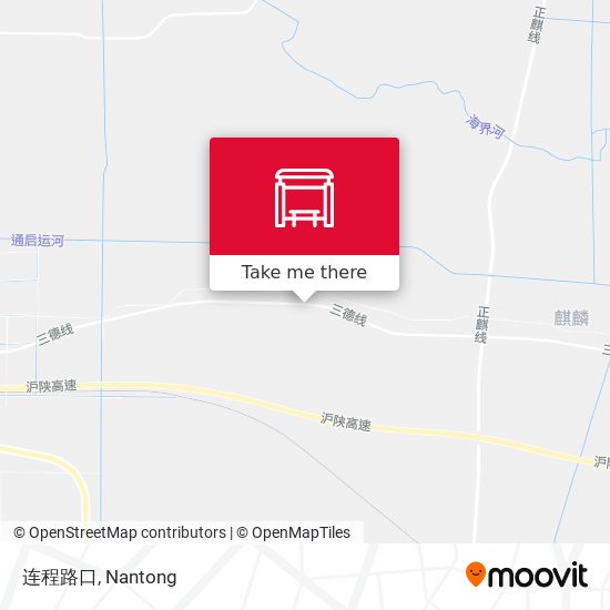 连程路口 map