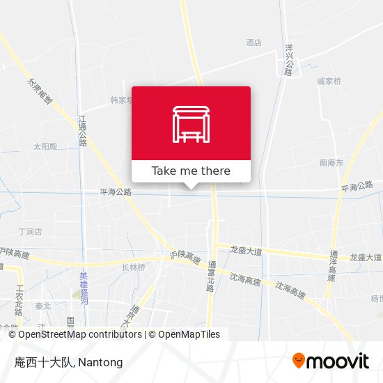 庵西十大队 map