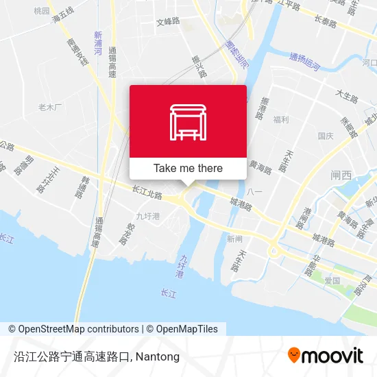 沿江公路宁通高速路口 map