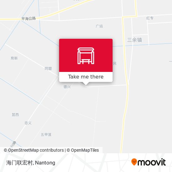 海门联宏村 map