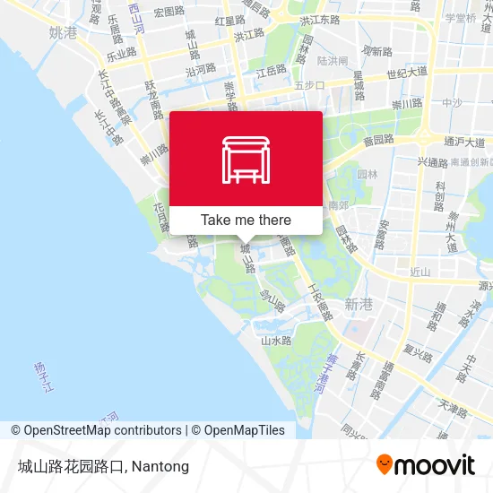 城山路花园路口 map