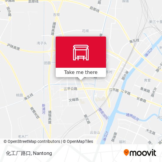 化工厂路口 map