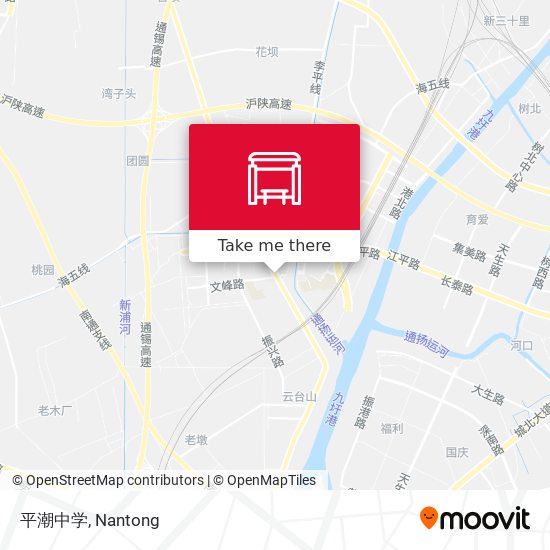 平潮中学 map