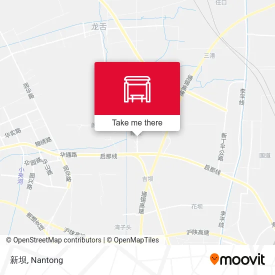 新坝 map