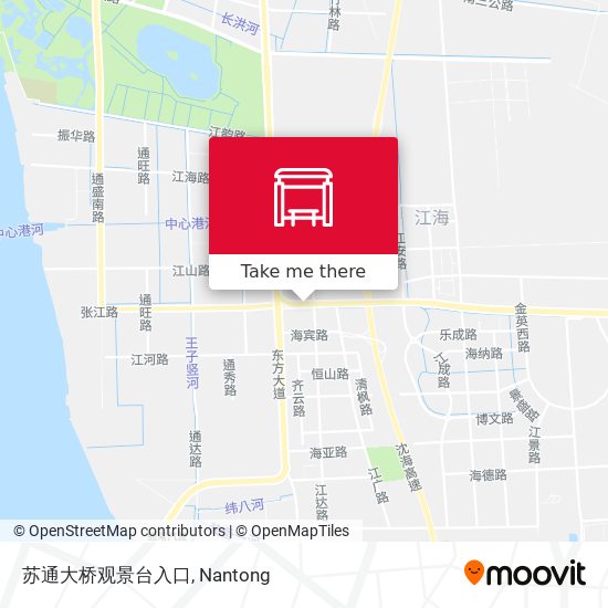 苏通大桥观景台入口 map