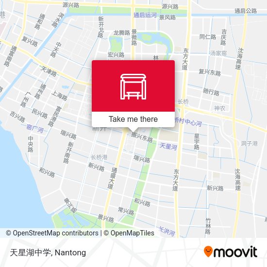 天星湖中学 map