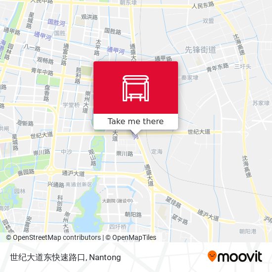 世纪大道东快速路口 map