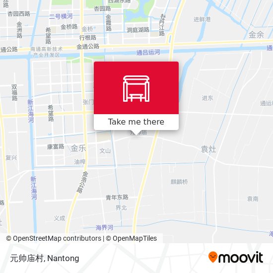 元帅庙村 map