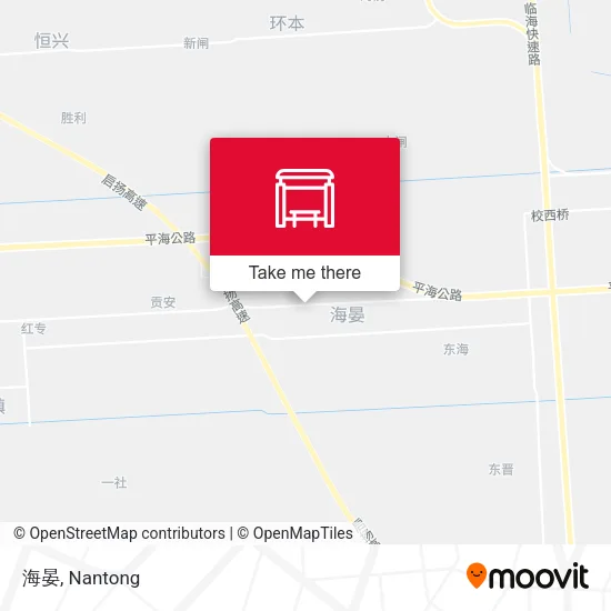 海晏 map