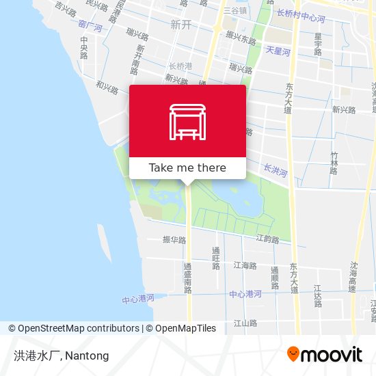 洪港水厂 map