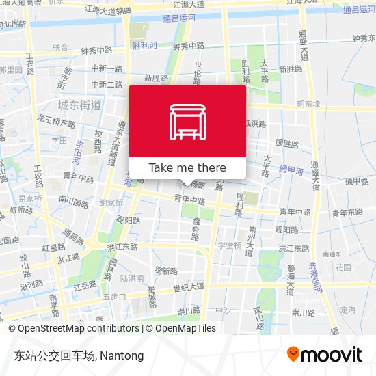 东站公交回车场 map