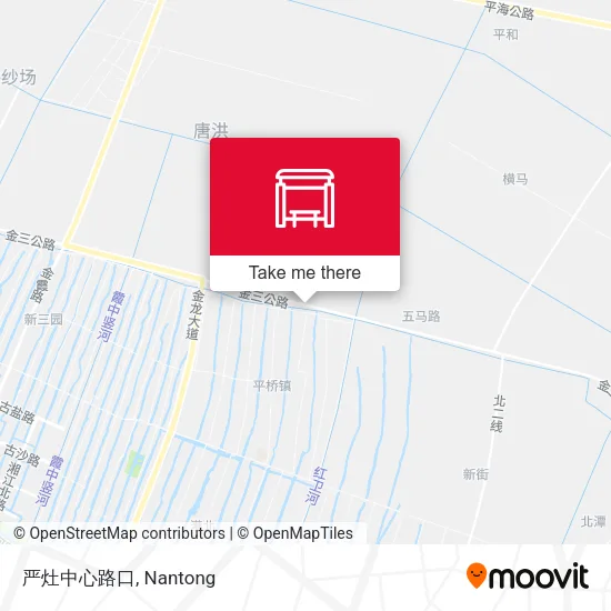 严灶中心路口 map