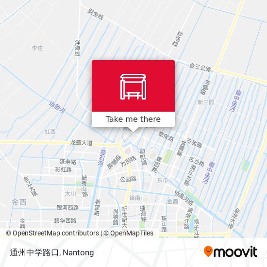 通州中学路口 map