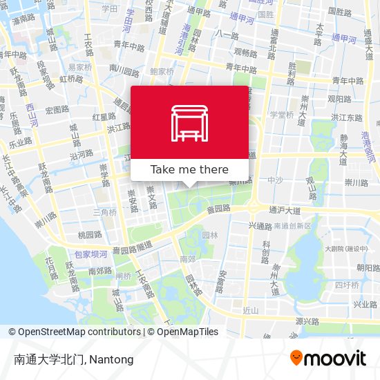 南通大学北门 map