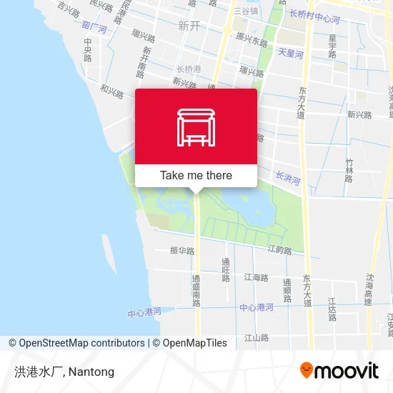 洪港水厂 map