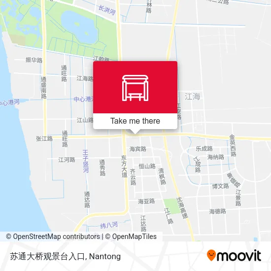 苏通大桥观景台入口 map