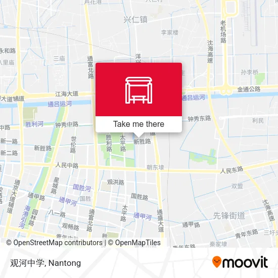 观河中学 map
