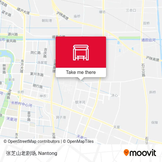 张芝山老剧场 map