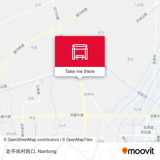 老亭南村路口 map