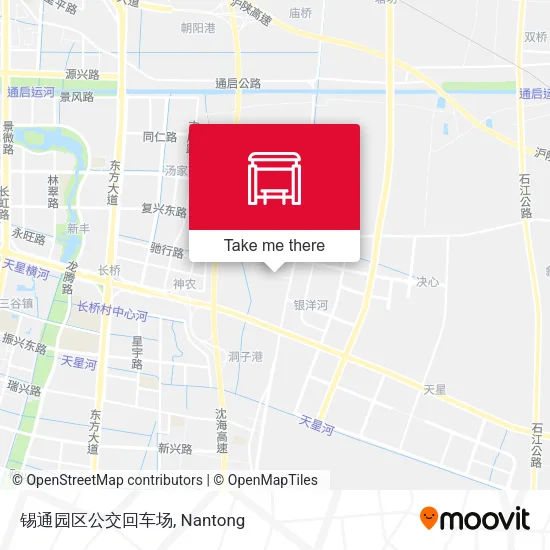 锡通园区公交回车场 map