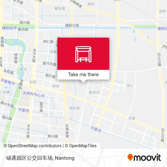锡通园区公交回车场 map
