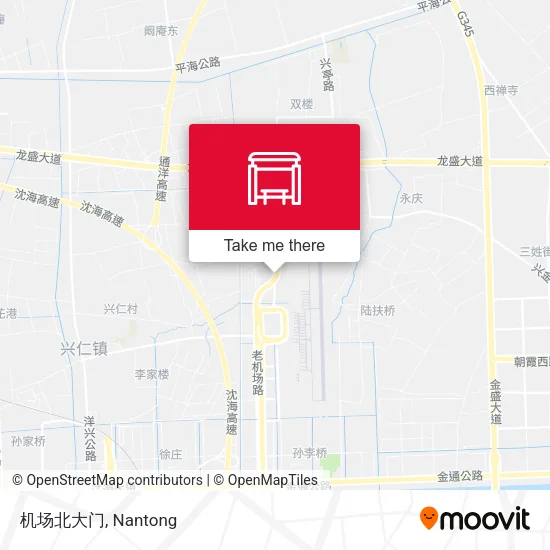 机场北大门 map