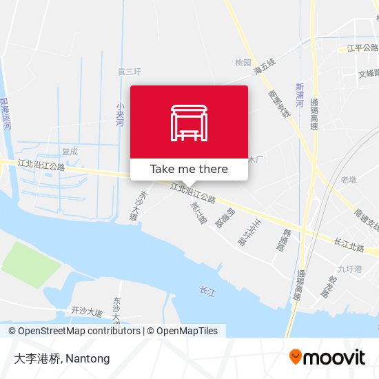 大李港桥 map