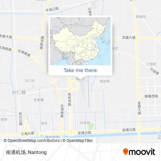 南通机场 map