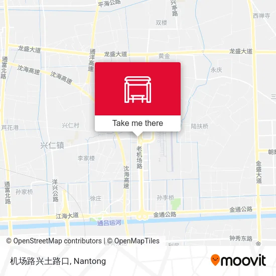 机场路兴土路口 map
