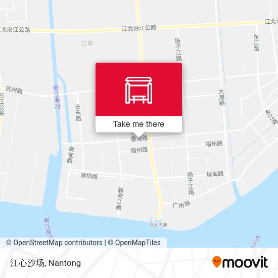 江心沙场 map