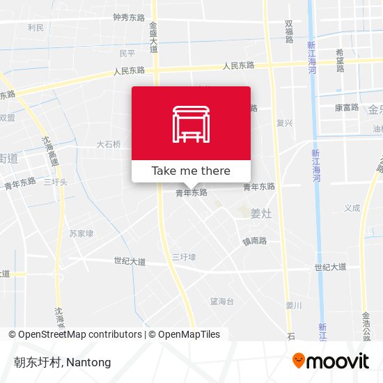 朝东圩村 map