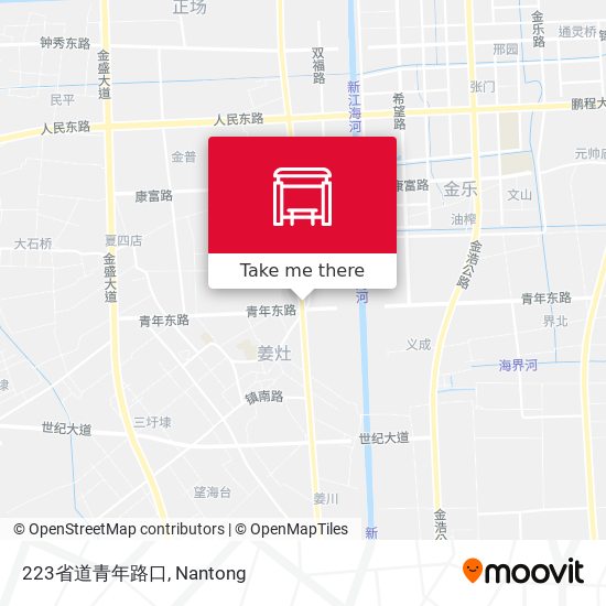 223省道青年路口 map
