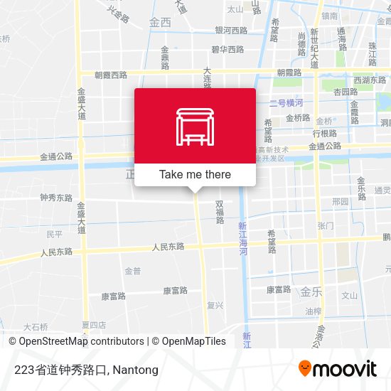 223省道钟秀路口 map