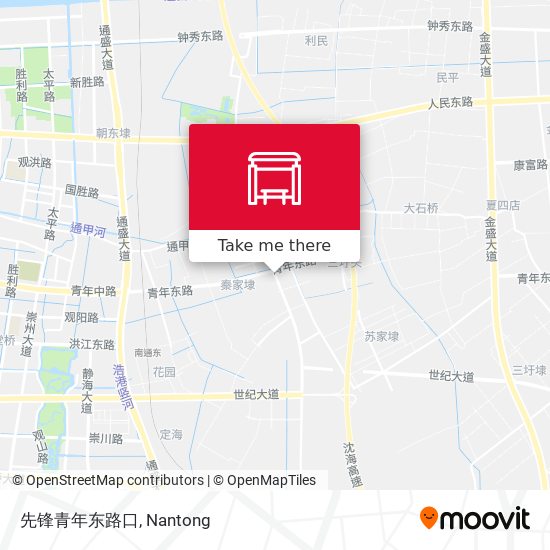 先锋青年东路口 map