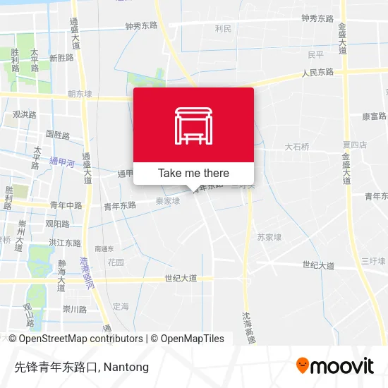 先锋青年东路口 map