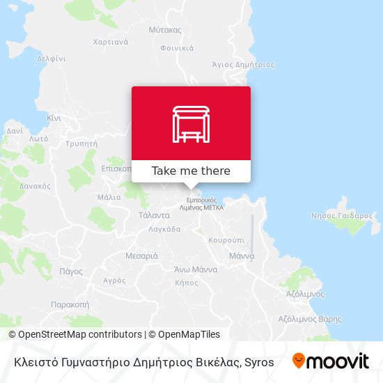 Κλειστό Γυμναστήριο Δημήτριος Βικέλας map